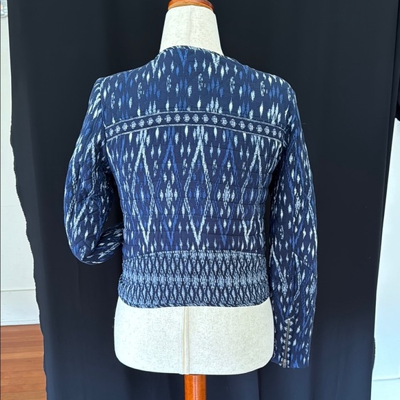SOFT JOIE Blue Patterned Women's Jacket, medium - Picture 5 of 8